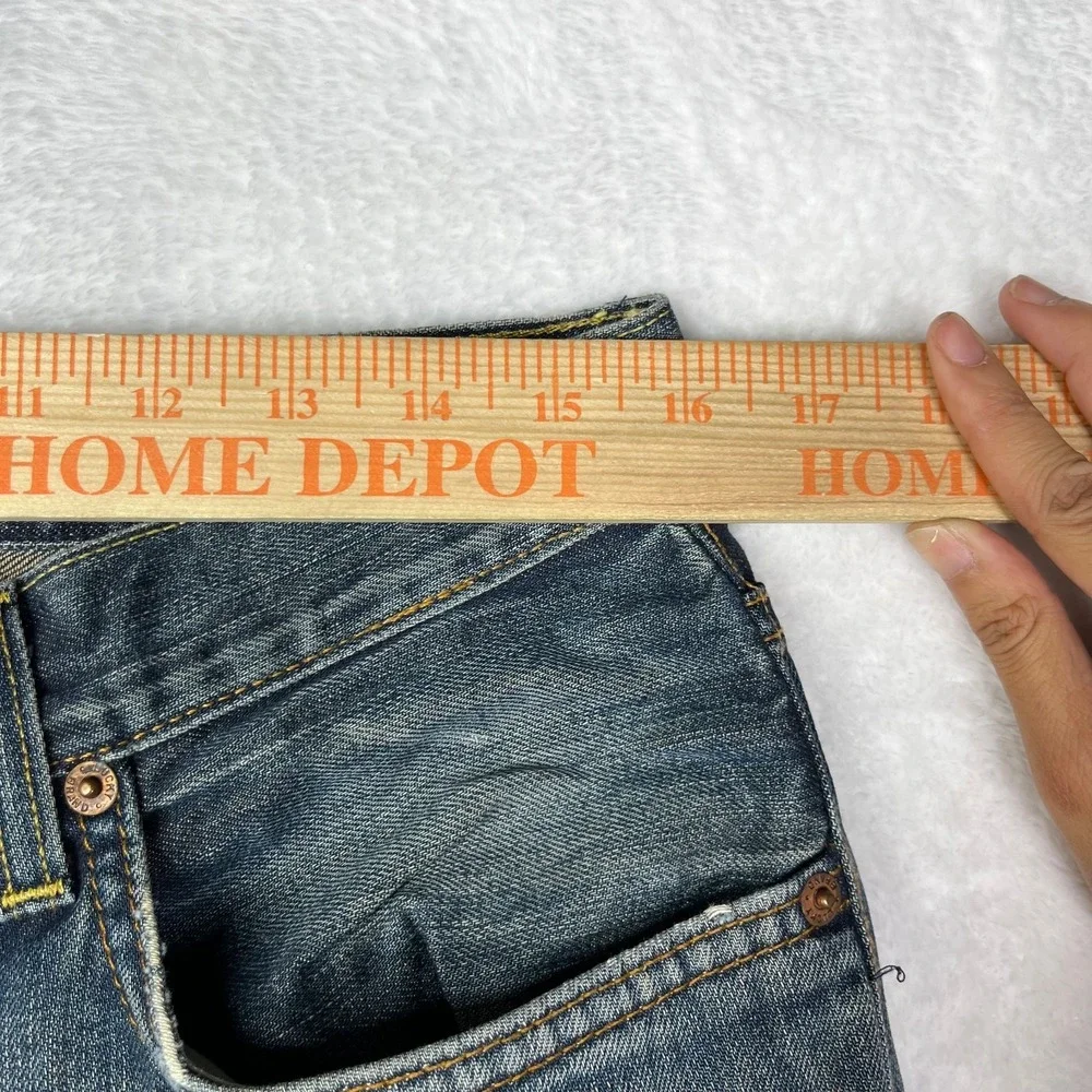 Vintage Lucky Brand Bootleg Jeans Men's Blue Wash Denim USA Made - 32X30.5‎